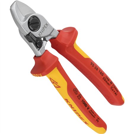 Knipex cesoia per cavi con molla di apertura isolamento