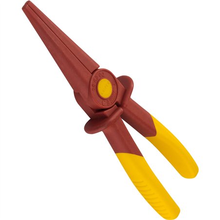 KNIPEX pinza a becchi semitondi in plastica
