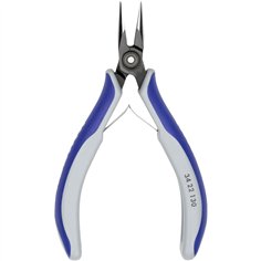 KNIPEX pinza di precisione per elettronica, becchi mezzotondi