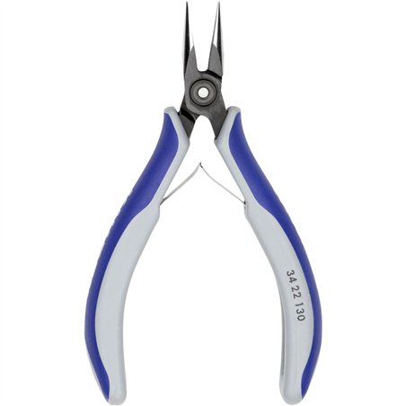 KNIPEX pinza di precisione per elettronica, becchi mezzotondi