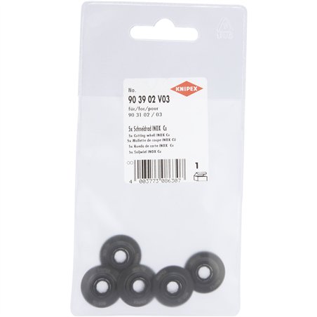 KNIPEX 5x rotella da taglio inox rame per 90 31 02