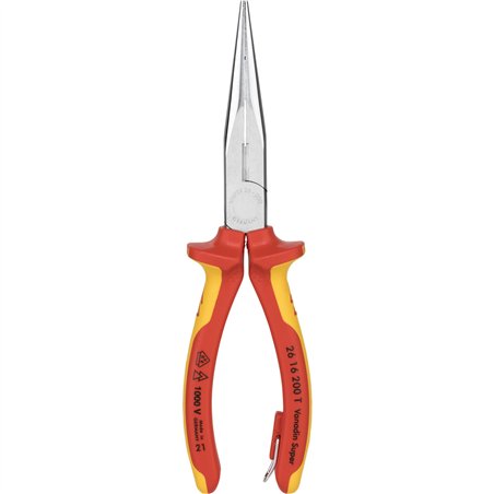 KNIPEX pinza per mecc. becchi mezzotondi con tronchese