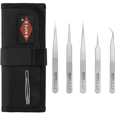 KNIPEX pinzette di precisione set 5 pz.