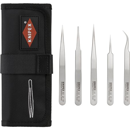 KNIPEX pinzette di precisione set 5 pz.