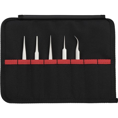 KNIPEX pinzette di precisione set 5 pz.