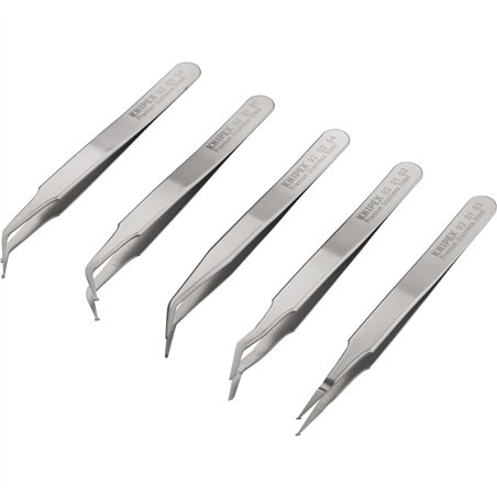 KNIPEX SMD pinzette di precis. set, 5 pz.