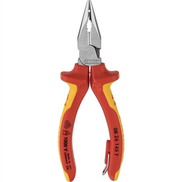 KNIPEX pinza combinata a punta con anello di fissaggio