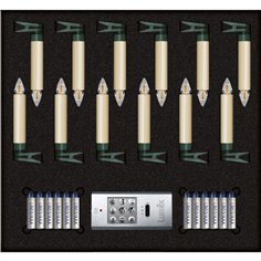 Krinner Superlight Bavaria Mini Flame 12pz set avorio