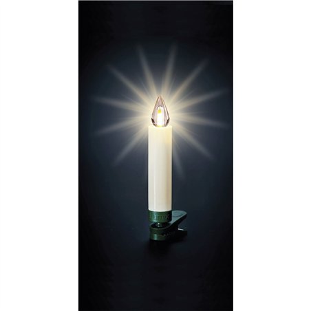 Krinner Superlight Bavaria Mini Flame 12pz set avorio