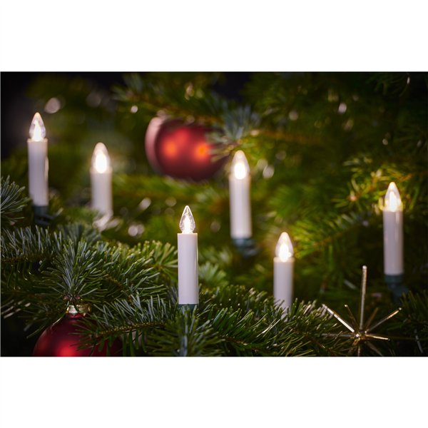 Krinner Superlight Bavaria Mini Flame 12pz set avorio