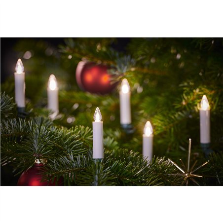 Krinner Superlight Bavaria Mini Flame 12pz set avorio