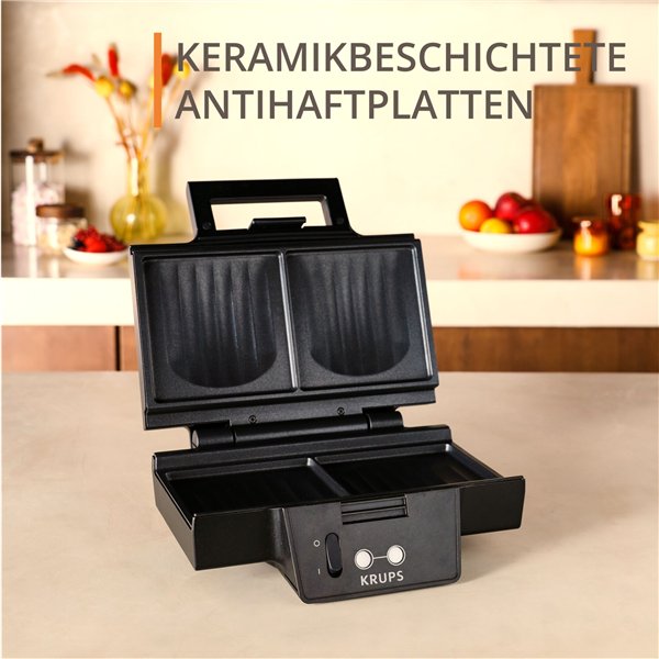 Krups FDK 462 Sandwichmaker nero