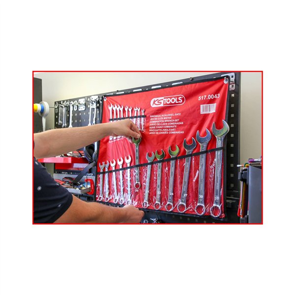 KS Tools serie di chiavi combin. inclinate 21 pz. 517.0043