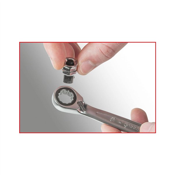 KS Tools GEARplus serie chiavi a cricco combin. rev. 503.4666