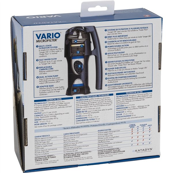 Katadyn Vario Filter filtro acqua