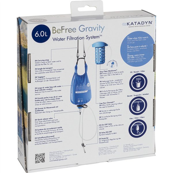 Katadyn BeFree Gravity filtro acqua 6L