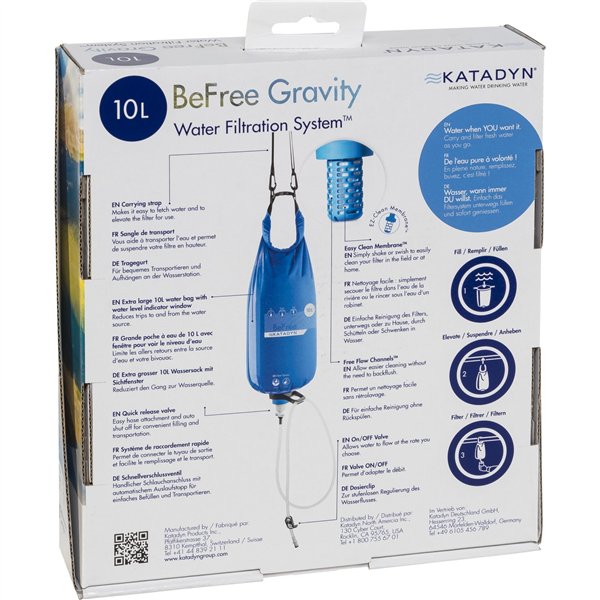 Katadyn BeFree Gravity filtro acqua 10L