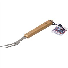 Laguiole Jean Dubost Barbecue forchetta con manico di legno 2