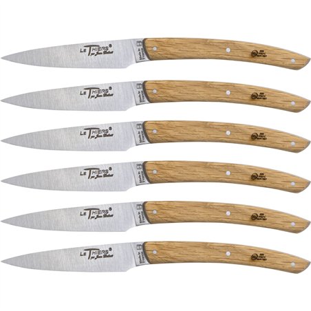 Laguiole Jean Dubost set coltelli 6 pz.,legno quercia