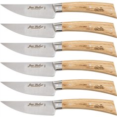 Laguiole Jean Dubost coltelli da bistecca, set 6 pz, quercia