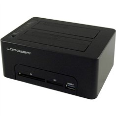LC-Power LC-DOCK-U3-CR HDD docking station CF/SD lett.s