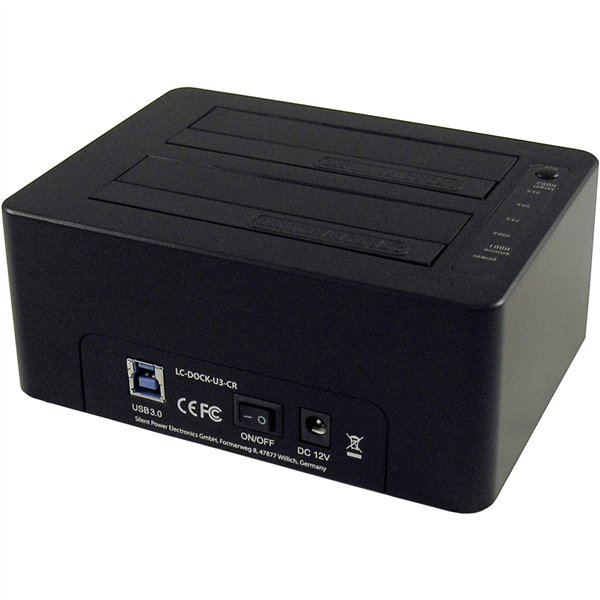 LC-Power LC-DOCK-U3-CR HDD docking station CF/SD lett.s