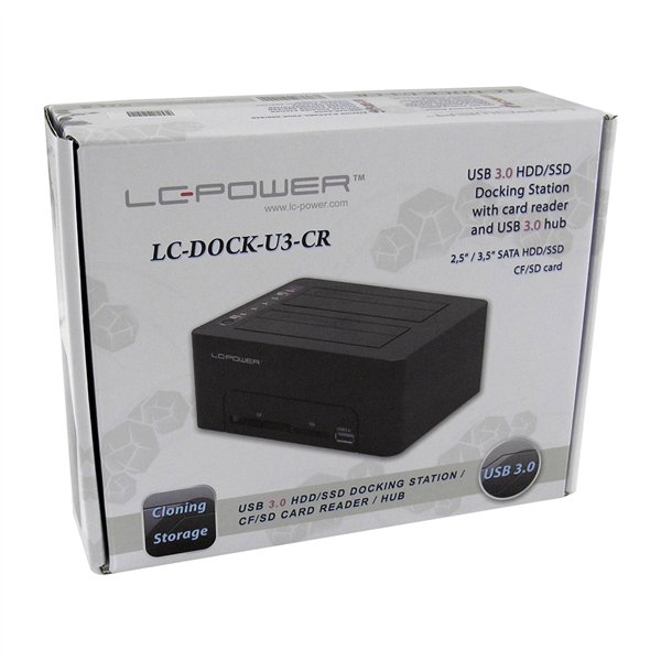 LC-Power LC-DOCK-U3-CR HDD docking station CF/SD lett.s