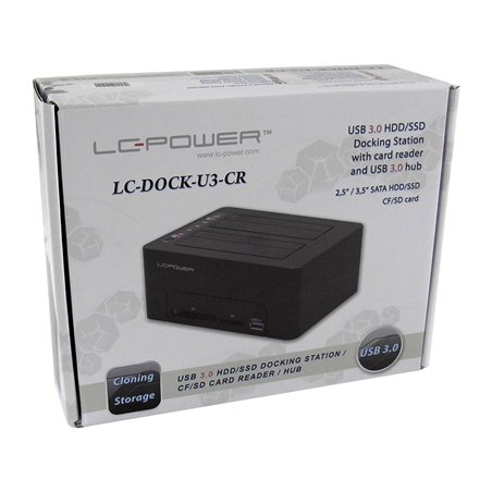 LC-Power LC-DOCK-U3-CR HDD docking station CF/SD lett.s