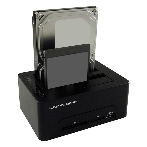 LC-Power LC-DOCK-U3-CR HDD docking station CF/SD lett.s