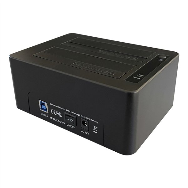 LC-Power LC-DOCK-U3-V HDD Docking con funzione copia