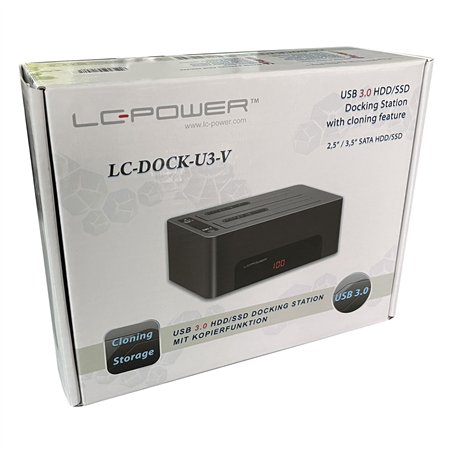 LC-Power LC-DOCK-U3-V HDD Docking con funzione copia