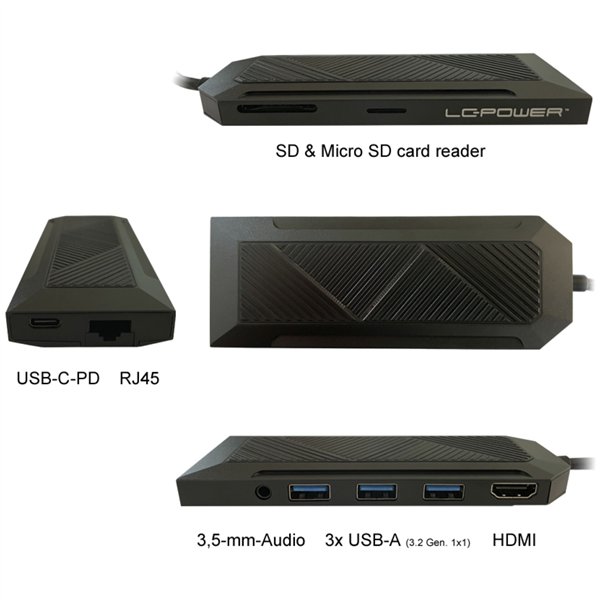 LC-Power LC-HUB-C-MULTI-6-RGB