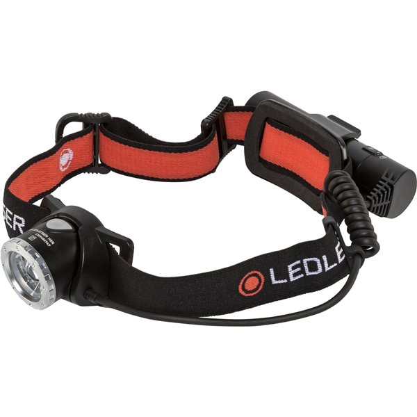 Ledlenser torcia frontale H8R nero/rosso
