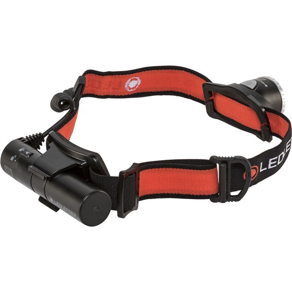 Ledlenser torcia frontale H8R nero/rosso