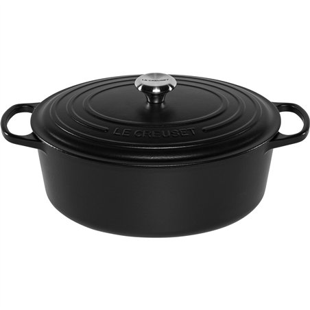 Le Creuset Signature casseruola nero ovale 33 cm