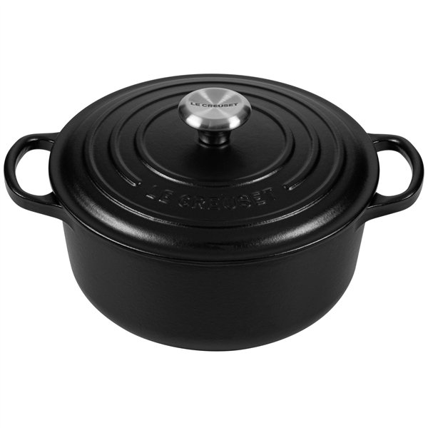 Le Creuset Signature casseruola roton. 20 cm nero