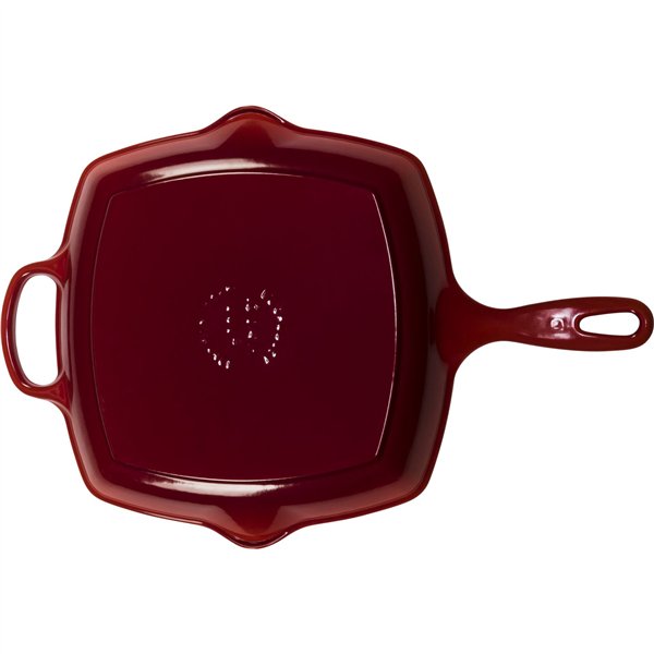 Le Creuset bistecchiera ghisa Quad. rosso ciliegia 26 cm