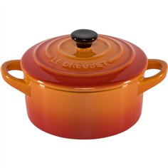 4x1 Le Creuset Mini cocotte con coperchio 10x5cm arancione 2