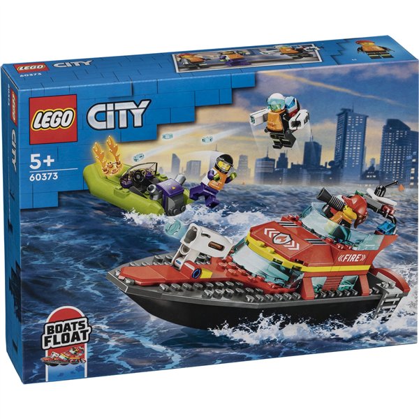 LEGO City 60373 Barca di soccorso antincendio