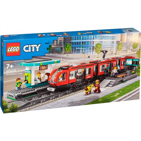 LEGO City 60423 Downtown Streetcar and Station