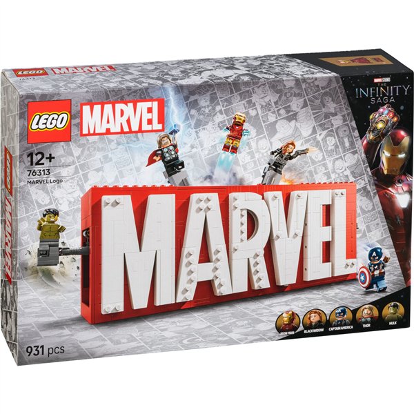 LEGO Marvel Super Heroes 76313 MARVEL Logo & Minifigures