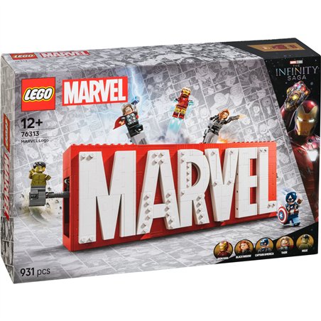 LEGO Marvel Super Heroes 76313 MARVEL Logo & Minifigures