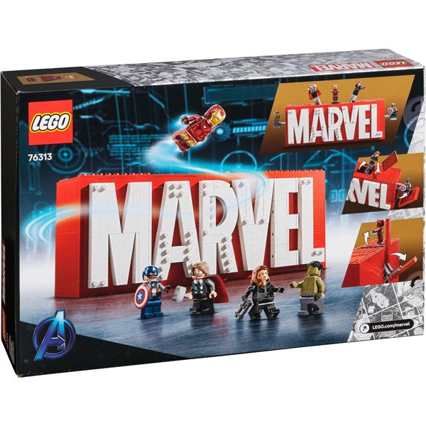 LEGO Marvel Super Heroes 76313 MARVEL Logo & Minifigures