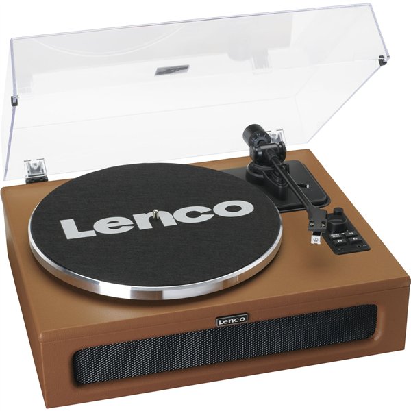 Lenco LS-430BN base in legno con similpelle