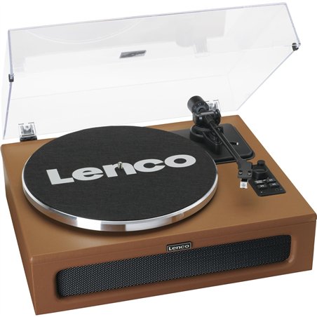 Lenco LS-430BN base in legno con similpelle