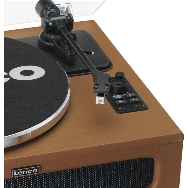 Lenco LS-430BN base in legno con similpelle