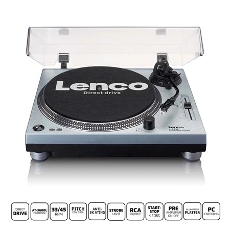 Lenco L-3809ME argento