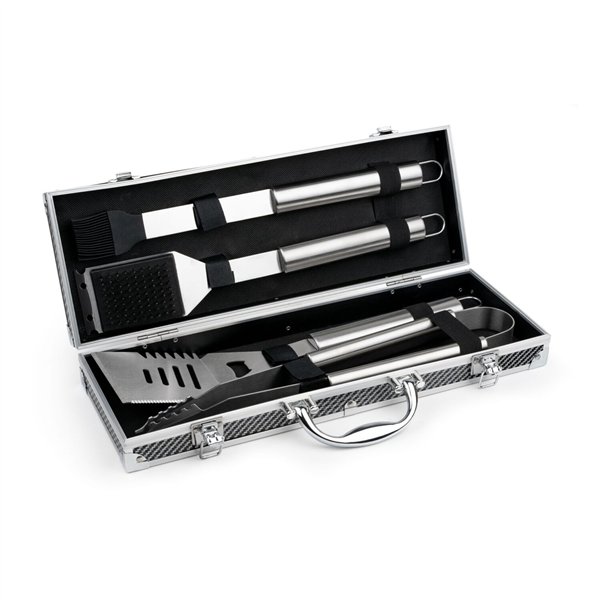 Leopold Vienna valigetta utens. per barbecue 4 pezzi LV311000