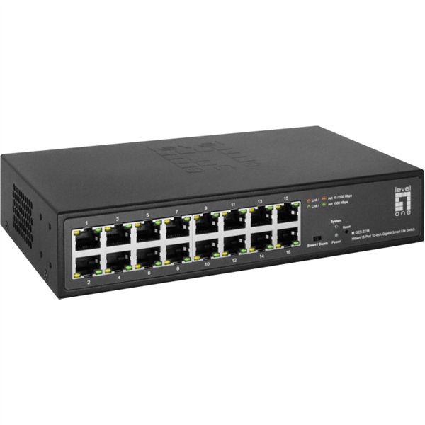 Level One GES-2216 Hilbert 16Port 10inch Gb Switch