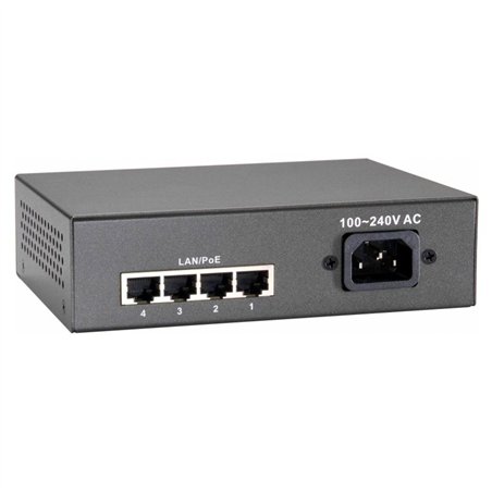 LevelOne FEP-0511W90 5-Port-Fast Ethernet-PoE-Switch